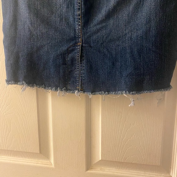 Distressed Denim Skirt - Picture 3 of 5